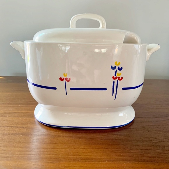 Vintage Other - Vintage Mid Century Tulips Soup Tureen Riva Design